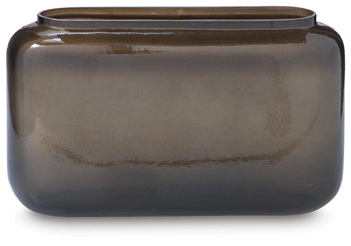 Signature Design Gray/Gold Finish Vase