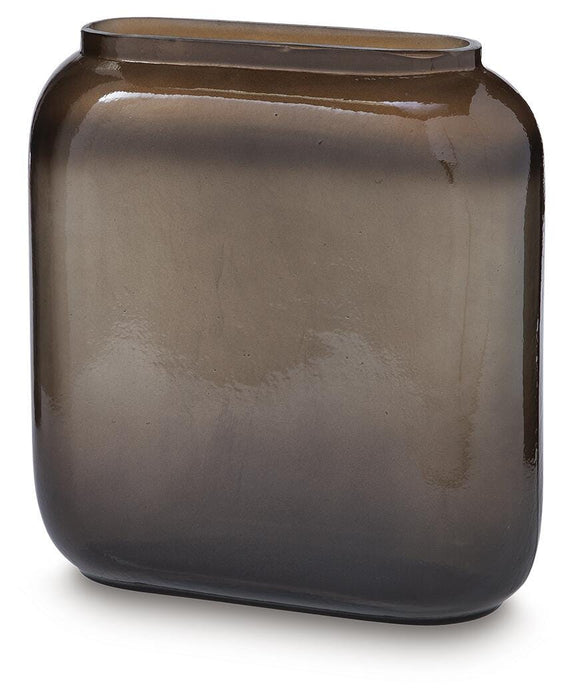 Signature Design Gray/Gold Finish Vase