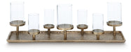 Signature Design Antique Brass Finish Candle Holder
