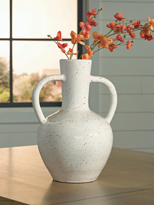 Signature Design White/Black Vase