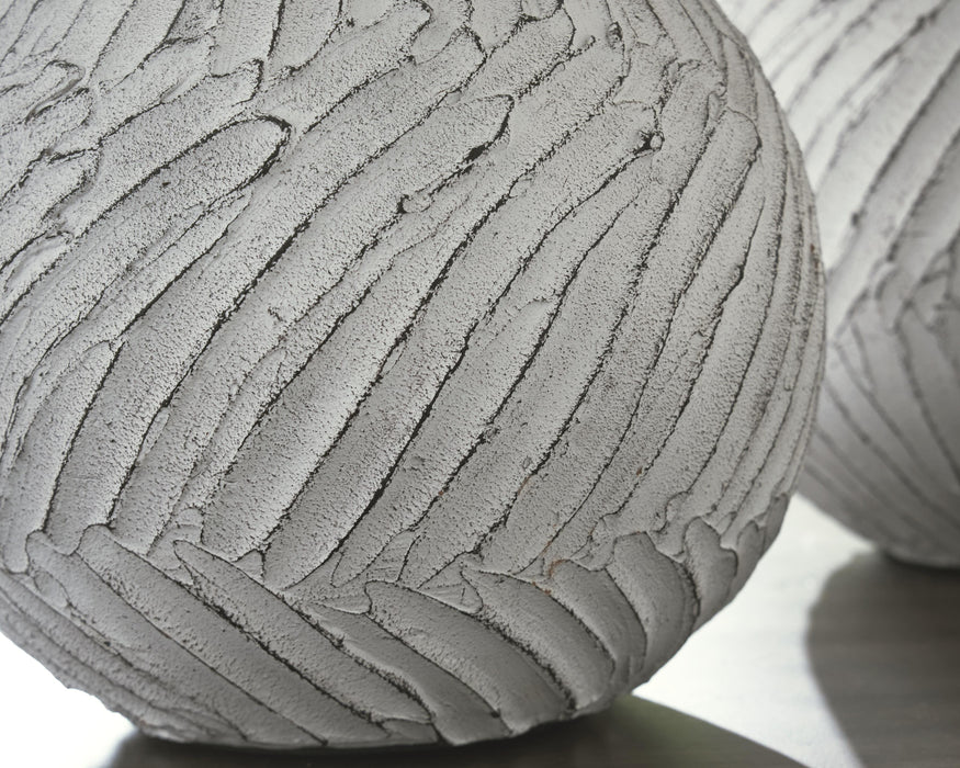 Signature Design Distressed White Vase