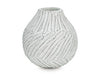 Signature Design Distressed White Vase