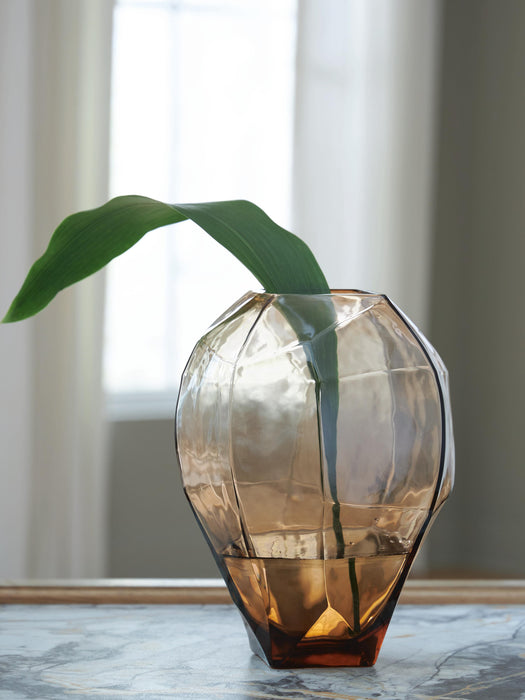 Signature Design Light Brown Vase