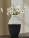 Signature Design Antique White/Black Vase