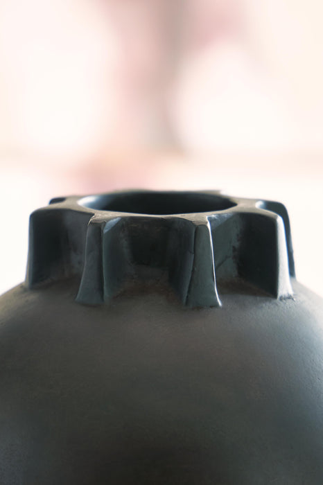 Signature Design Antique Black Vase