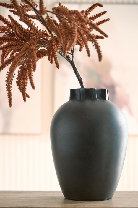 Signature Design Antique Black Vase