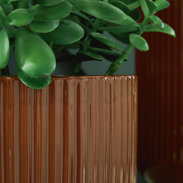 Signature Design Burnt Umber I/O Vase (2/CS)