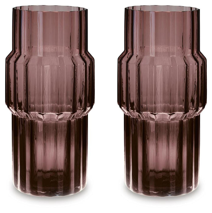 Signature Design Mauve I/O Vase (2/CS)