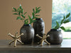 Signature Design Black/Gold Finish Accessory Set (5/CN)