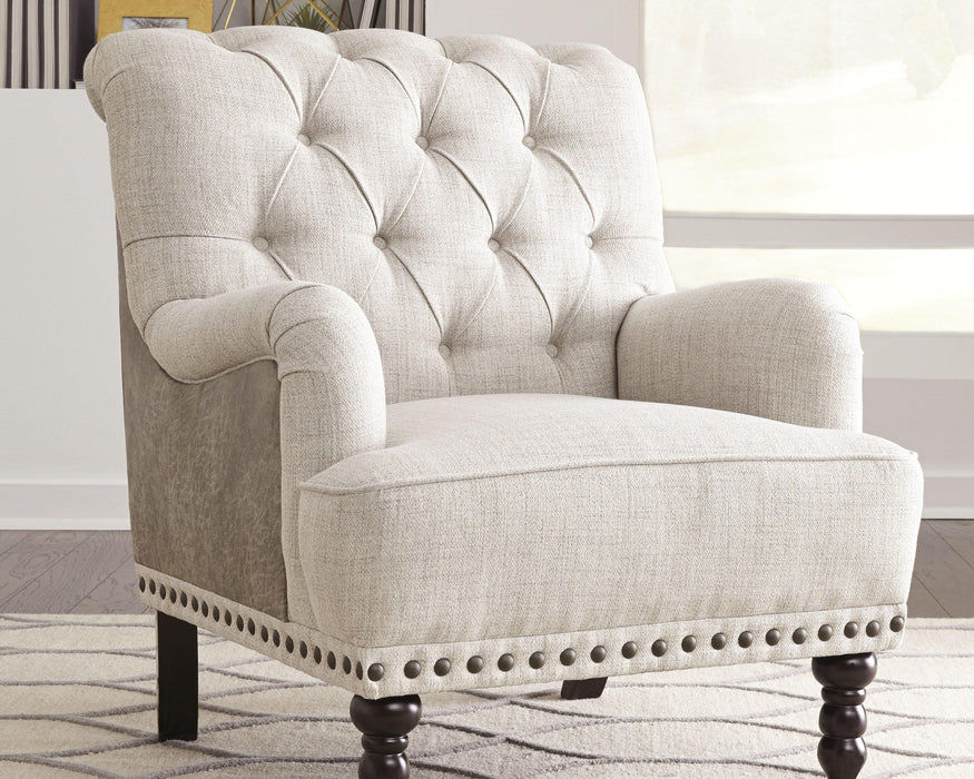 Signature Design Ivory/Taupe Accent Chair