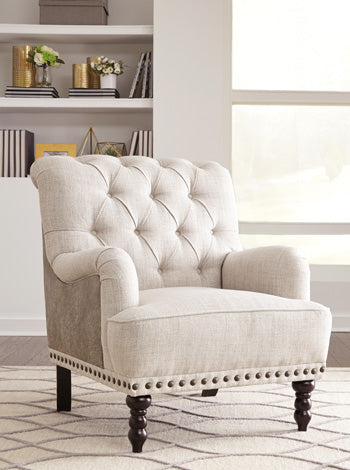 Signature Design Ivory/Taupe Accent Chair
