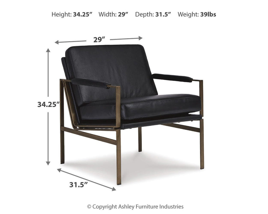 Signature Design Black Accent Chair