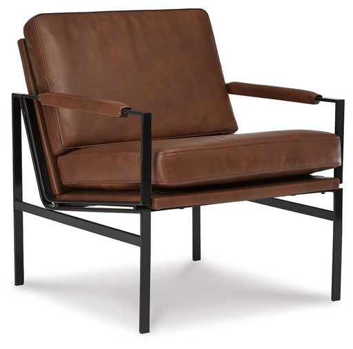 Signature Design Brown/Silver Finish Accent Chair