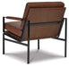 Signature Design Brown/Silver Finish Accent Chair