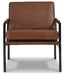 Signature Design Brown/Silver Finish Accent Chair