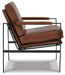 Signature Design Brown/Silver Finish Accent Chair