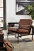 Signature Design Brown/Silver Finish Accent Chair
