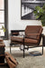 Signature Design Brown/Silver Finish Accent Chair