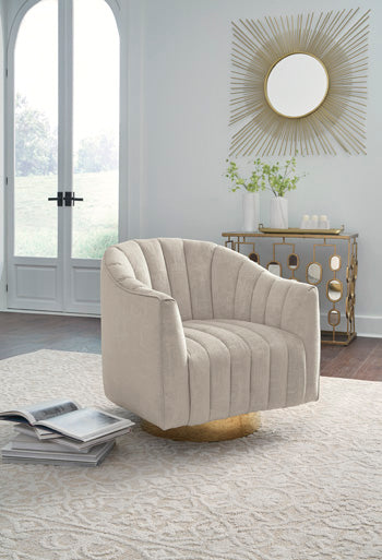 Signature Design Pearl Swivel Accent Chair