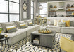 Signature Design Taupe 3-Piece Modular Seating