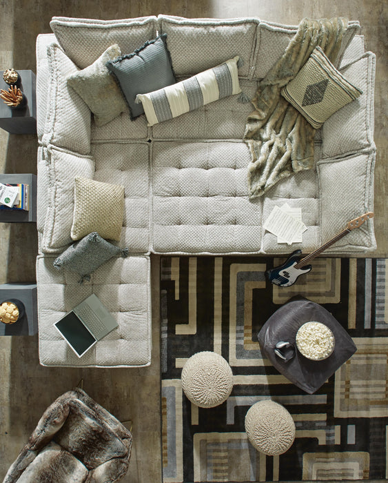 Signature Design Taupe 7-Piece Modular Seating