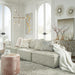 Signature Design Taupe 3-Piece Modular Seating