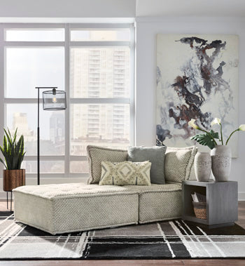 Signature Design Taupe 2-Piece Modular Seating