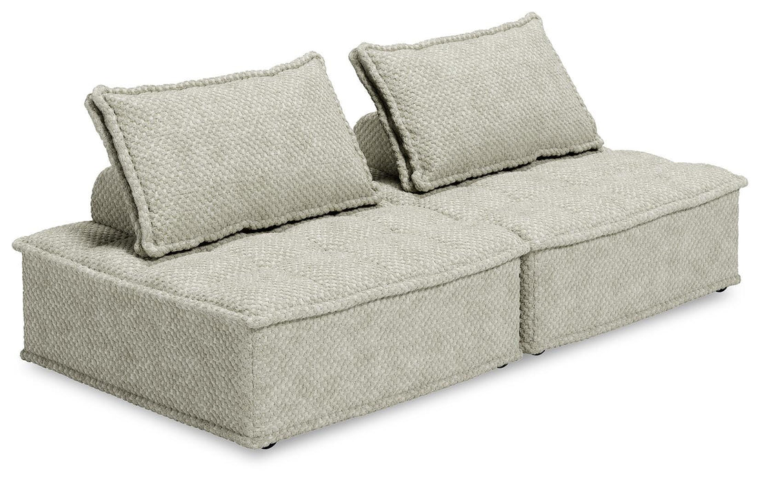 Signature Design Taupe 2-Piece Modular Seating