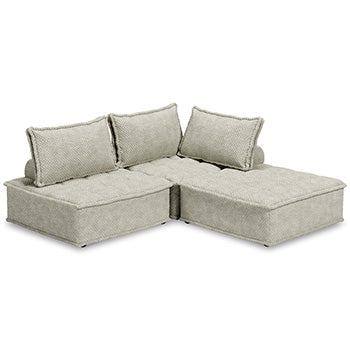Signature Design Taupe 3-Piece Modular Seating