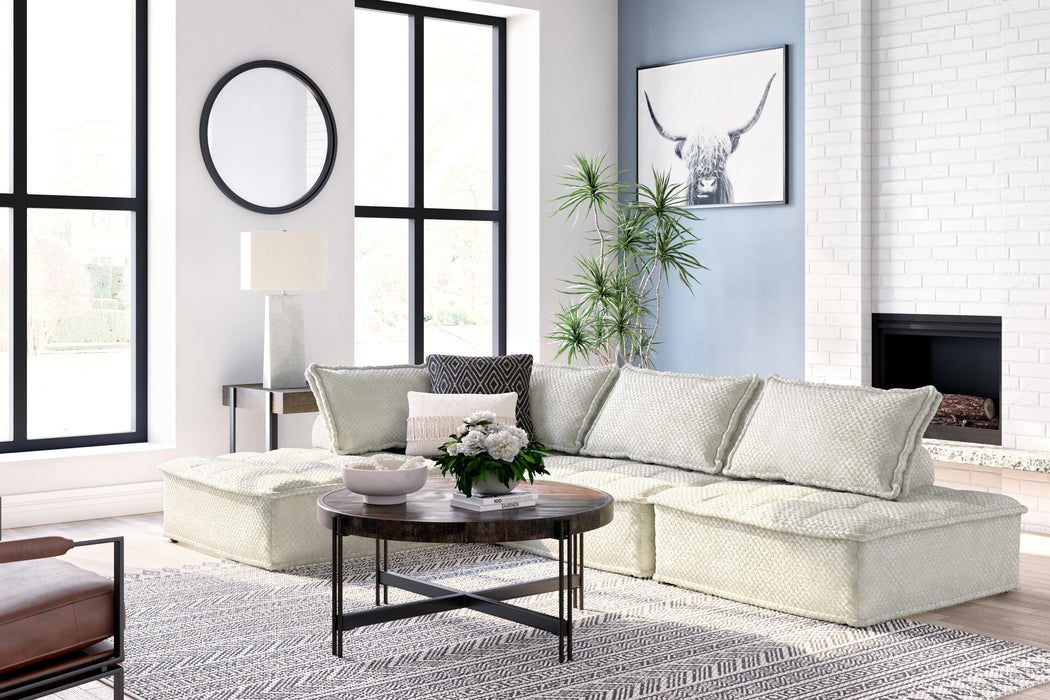 Signature Design Taupe 4-Piece Modular Seating