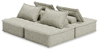 Signature Design Taupe 4-Piece Modular Seating