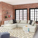 Signature Design Taupe 5-Piece Modular Seating