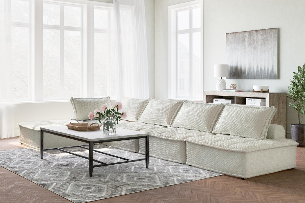 Signature Design Taupe 5-Piece Modular Seating