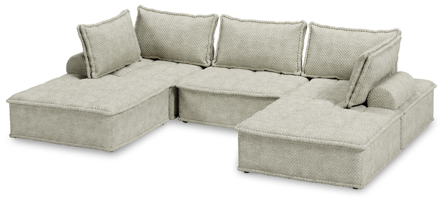 Signature Design Taupe 5-Piece Modular Seating