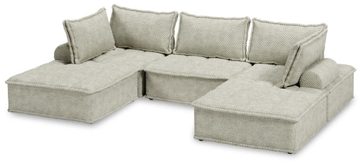 Signature Design Taupe 5-Piece Modular Seating