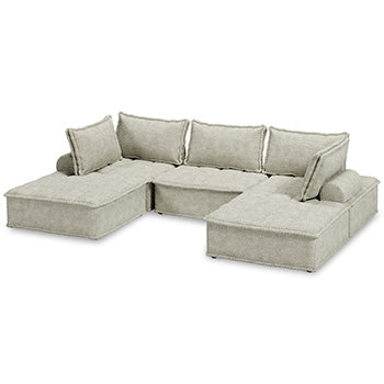 Signature Design Taupe 5-Piece Modular Seating