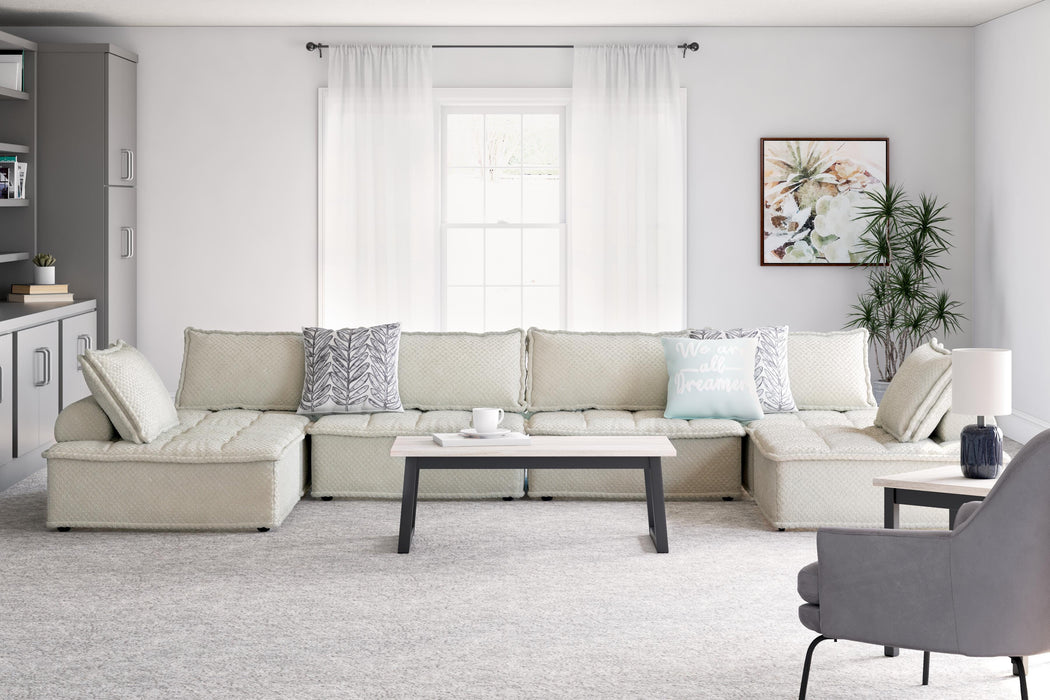 Signature Design Taupe 6-Piece Modular Seating