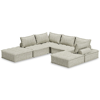 Signature Design Taupe 6-Piece Modular Seating