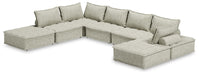Signature Design Taupe 7-Piece Modular Seating