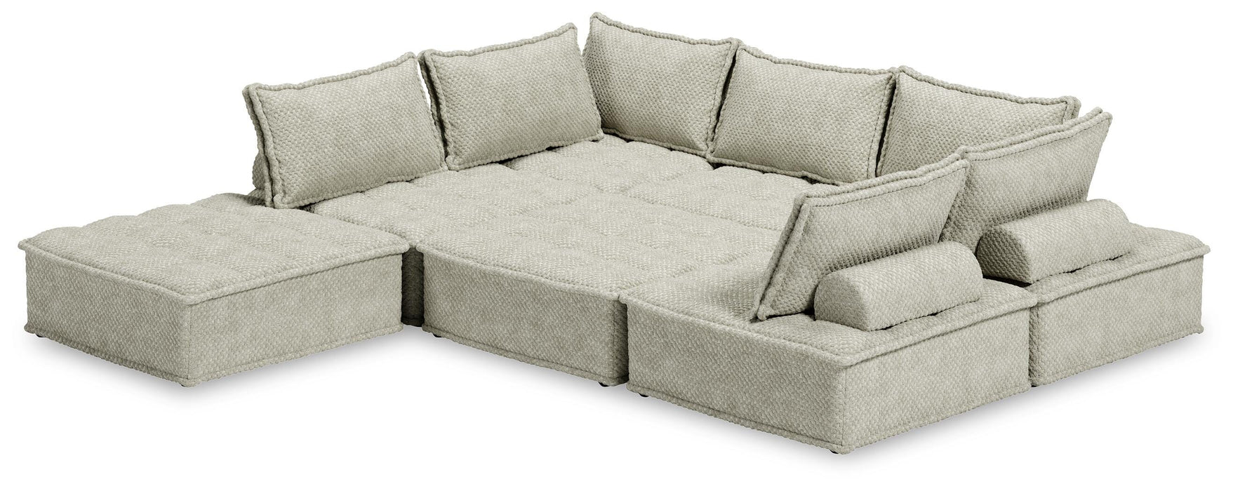 Signature Design Taupe 7-Piece Modular Seating