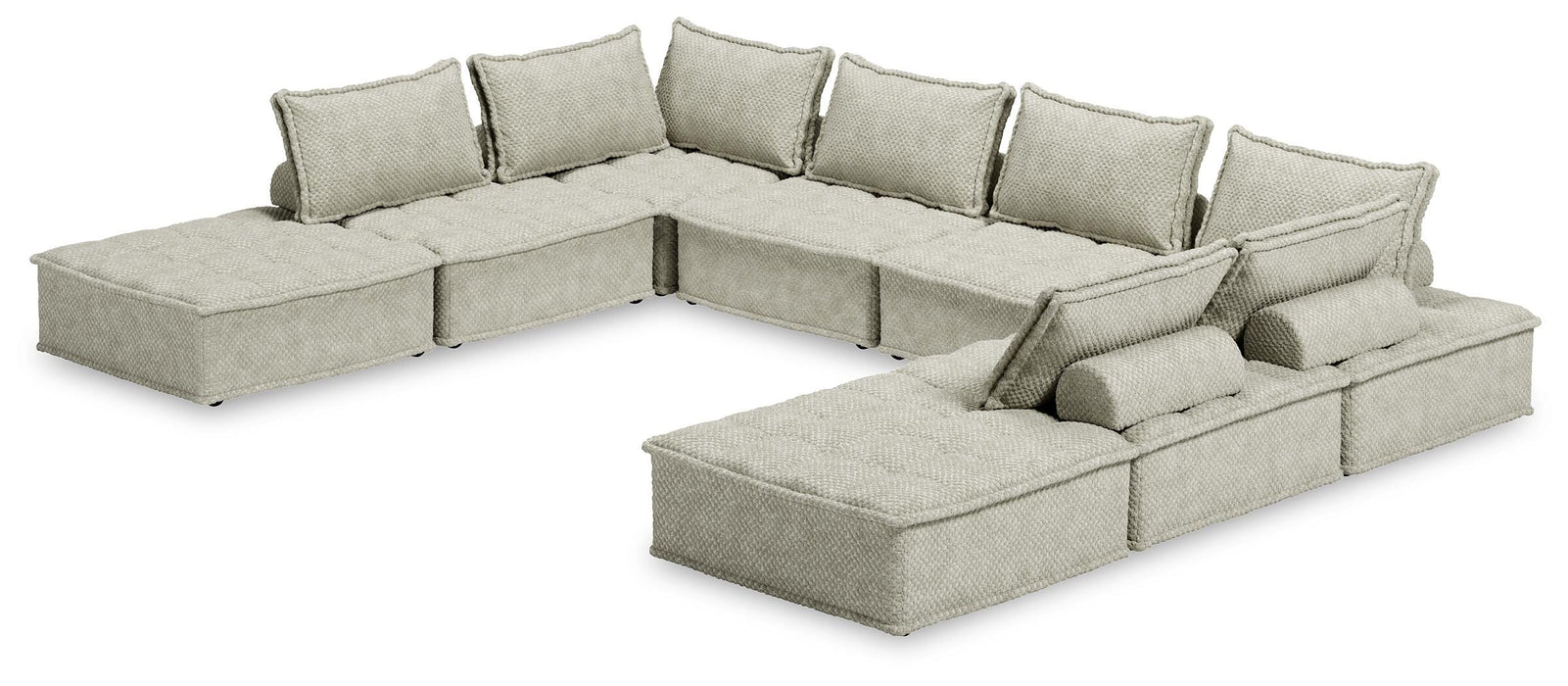 Signature Design Taupe 8-Piece Modular Seating
