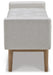 Signature Design Beige/Brown Storage Bench