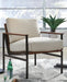 Signature Design Ivory/Brown Accent Chair