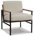 Signature Design Ivory/Brown Accent Chair