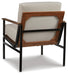 Signature Design Ivory/Brown Accent Chair