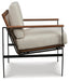 Signature Design Ivory/Brown Accent Chair