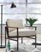 Signature Design Ivory/Brown Accent Chair
