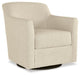 Signature Design Linen Swivel Accent Chair