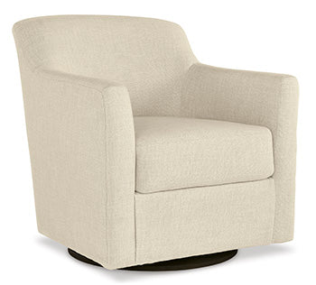 Signature Design Linen Swivel Accent Chair