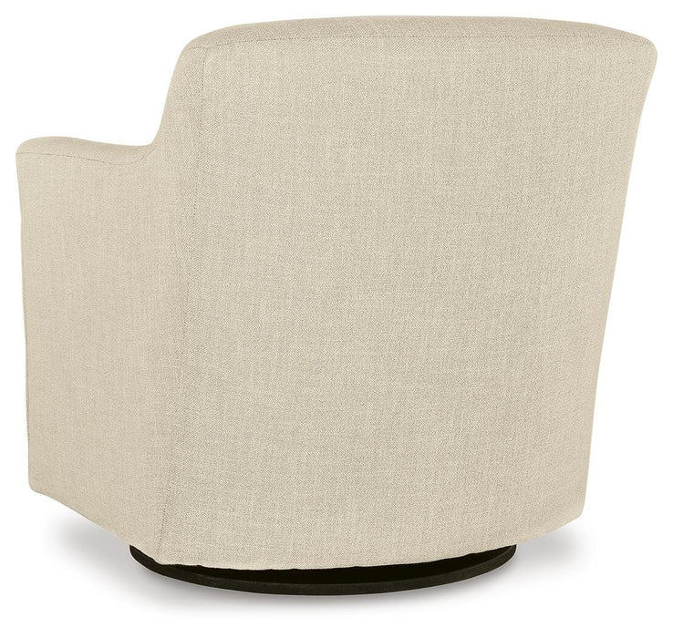 Signature Design Linen Swivel Accent Chair